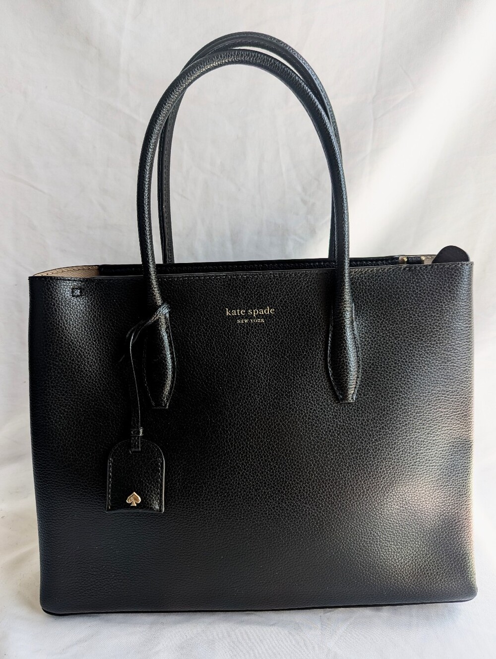 Kate Spade Medium Eva Satchel Bag | Pebbled Leather